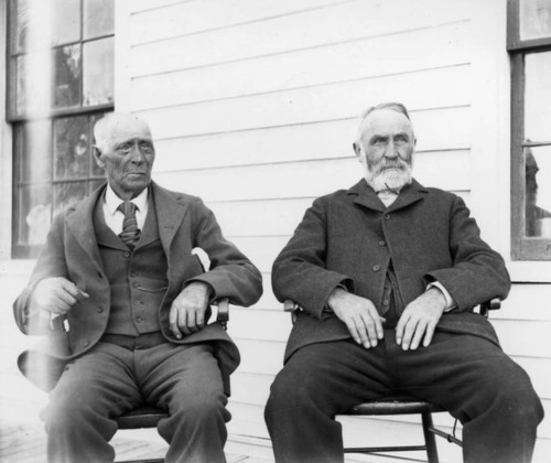 Dick Thompson and Henry Kellogg on Porch