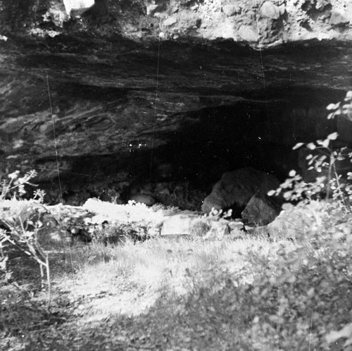 Indian cave overlooking Rock Creek