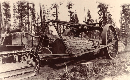 Logging tractor