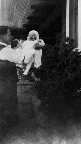 John Nopel, Sr. holding John Nopel, Jr