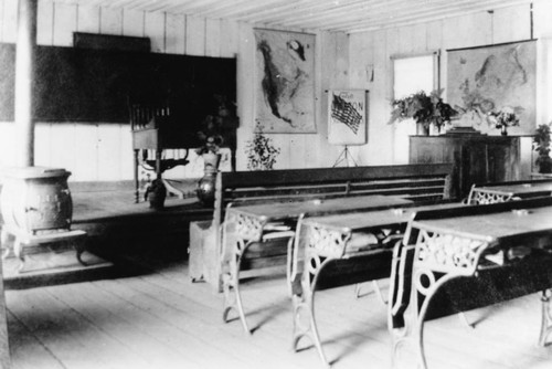 Interior of the Forest Ranch School