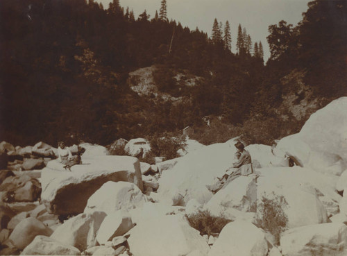 Alice Peterson and Child at Yuba River