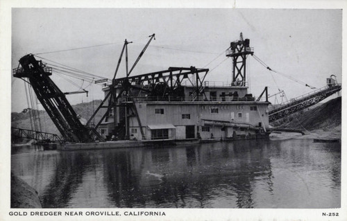 Gold dredger near Oroville