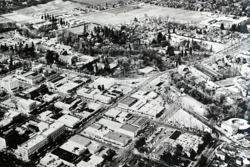 Aerial View of Downtown Chico