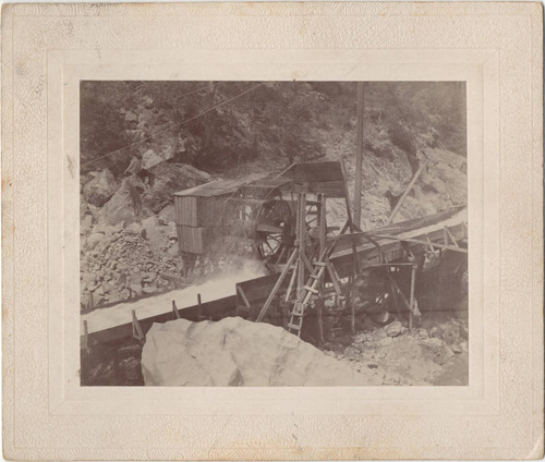 Bon Ami Mine- water wheel and flume