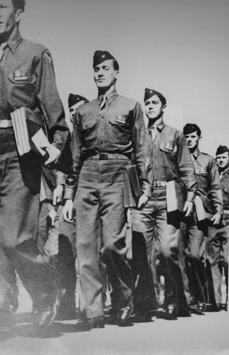 Army Cadets Marching In Line