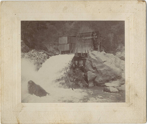 Bon Ami Mine- water wheel and flume