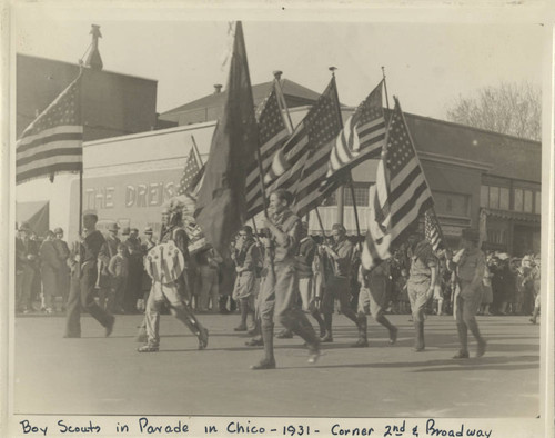 Parade with Chico Boy Scouts