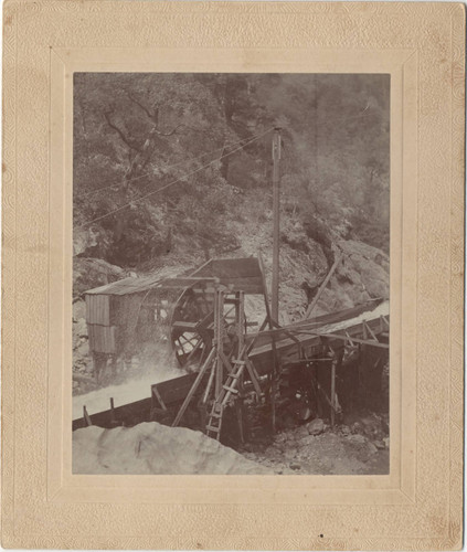 Bon Ami Mine- water wheel and flume