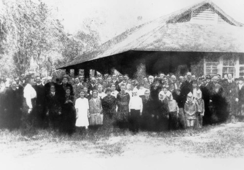 Students and Teachers at a Model Rural School