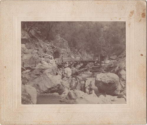 Bon Ami Mine- water wheel and flume