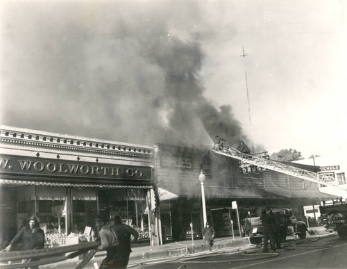 Downtown Fire in Chico, California