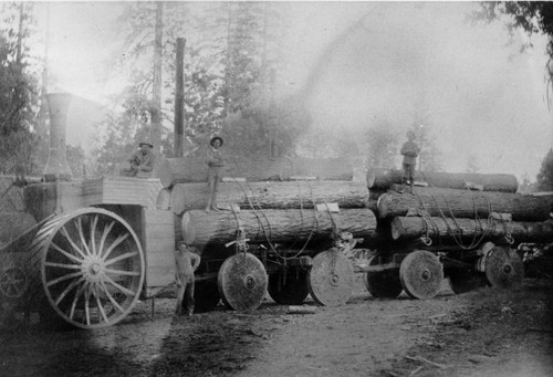 Hauling logs