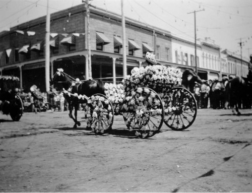 Flower Covered Carriage