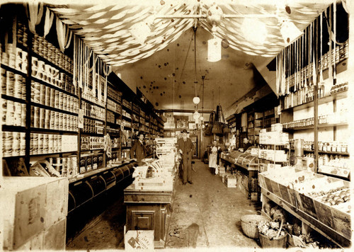 Interior of grocery store