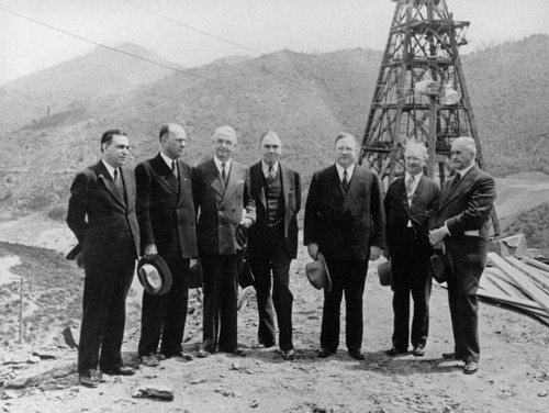 Members of State Supreme Court and other officials at Shasta Dam