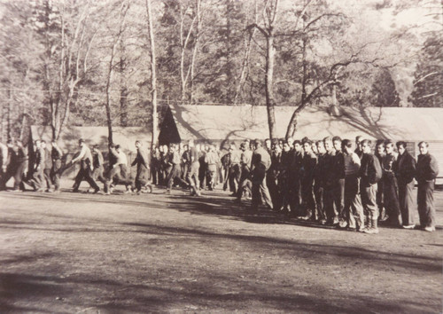 California Conservation Corps Workers at a Camp