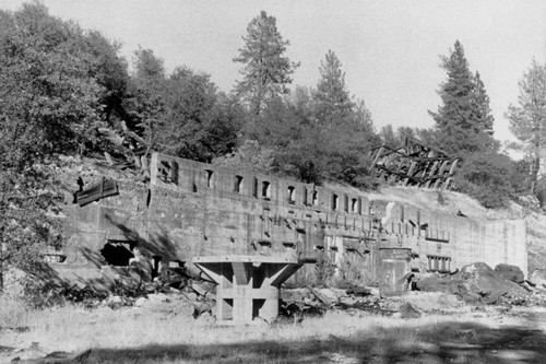 Remains of a smelter on the Pit River