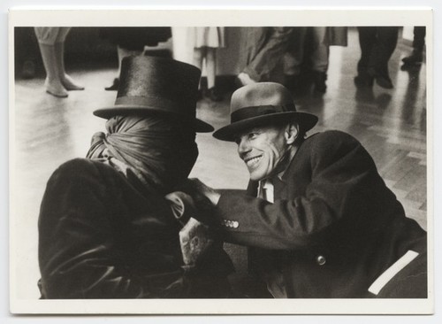 Untitled postcard (Joseph Beuys and James Lee Byars) — Calisphere