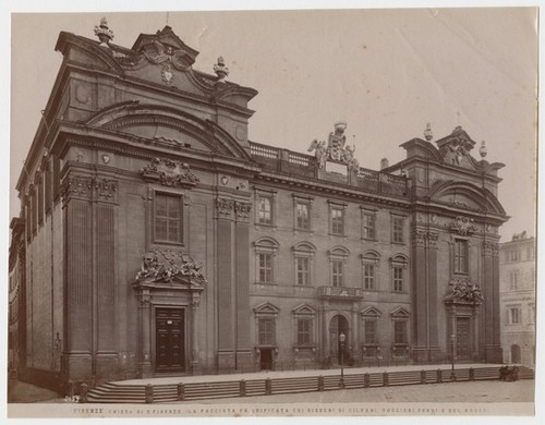 Firenze. Chiesa di S. Firenze. (La Facciata fu Edificata coi Disgni di Silvani, Ruggieri, Ferri e del Rosso)