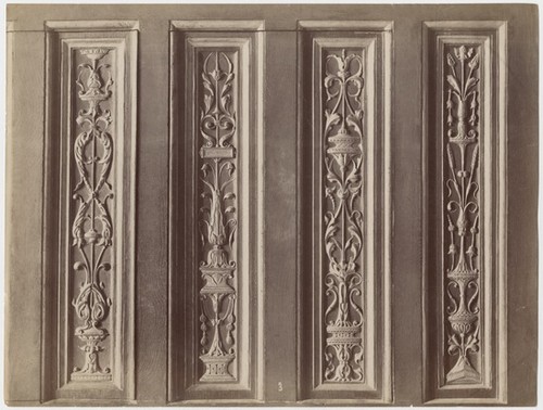 Interior Panels in the Palace of Fontainebleau - France