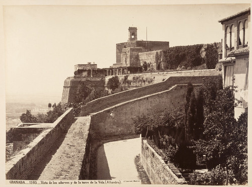 Granada._1103._Vista de los adarves y de la torre de la Vela. (Alhambra)