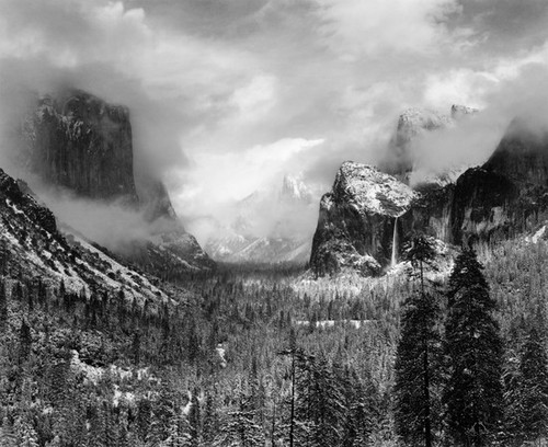 Museum Set: Clearing Winter Storm, Yosemite National Park, California, 1944