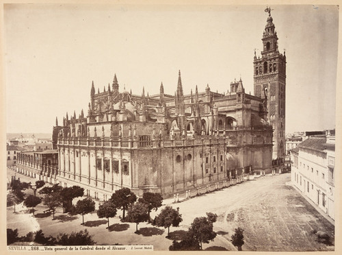 Sevilla._268._Vista general de la Catedral desde el Alcazar