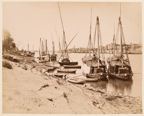 N. 164 Nil a a Boulaq Caire (with sailboats)