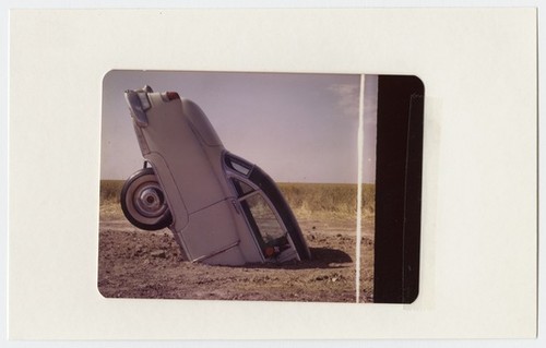 Cadillac Ranch photographs (installation view)