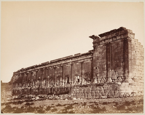 22. The right lateral wall of the Temple of the Sun at Palmyra