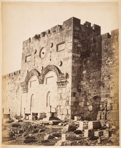 77. 167. Jérusalem. Porte dorée (Palestine)