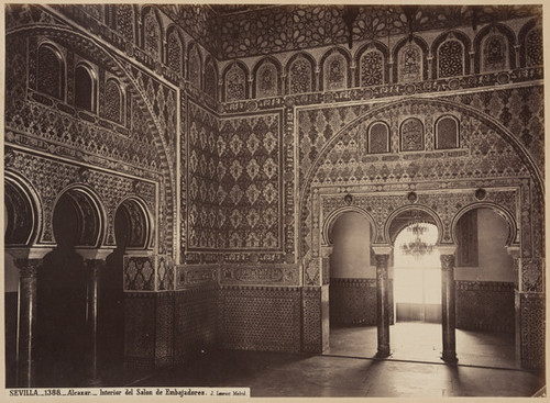 Sevilla._1388._Alcazar._Interior del Salon de Embajadores