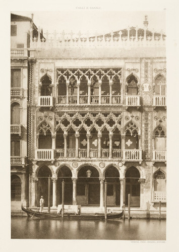 Palais Dit Maison D'Or (Cà d'oro) Sur Le Grand Canal, from Calli e Canali in Venezia