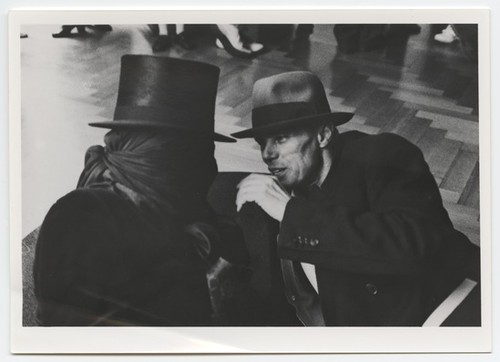 Untitled photograph (Joseph Beuys and James Lee Byars) — Calisphere