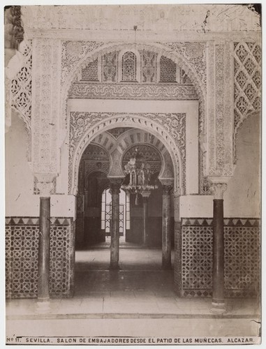 No 11. Sevilla. Salon de Embajadores Desde el Patio de las Muñecas. Alcazar