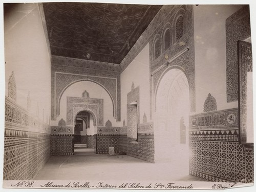 No. 38 Alcazar de Sevilla - Interior del Salon de Señor Fernando