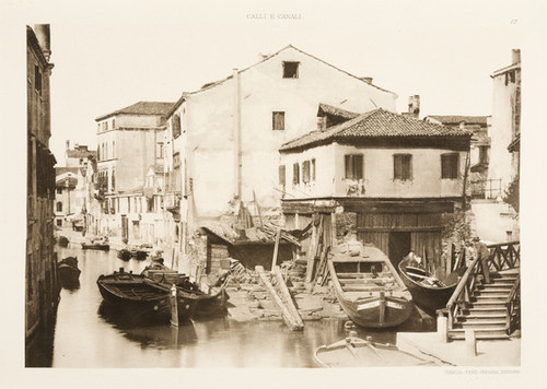Squero ou Chantier Dans le Rio Della Bottessela, from Calli e Canali in Venezia