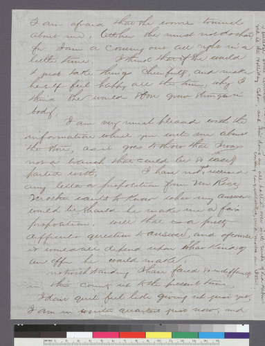 Letter to "Sister Marion": ALS, 14 Feb. 1869