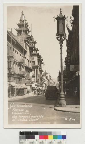 "San Francisco's Famous Chinatown, the largest outside of China itself"