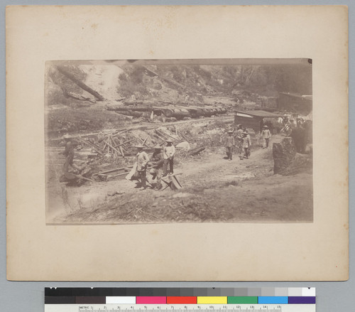 "Building the Loma Prieta R.R.--1882--Santa Cruz Co., California"