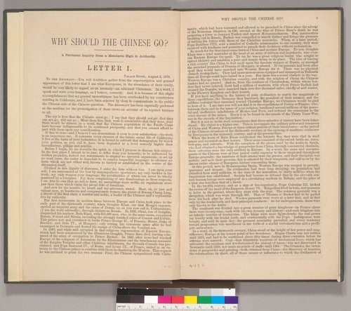 Letters of Kwang Chang Ling: the Chinese Side of the Chinese Question