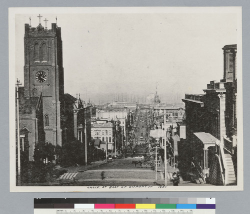 "Calif. St. East of Dupont, 1880"