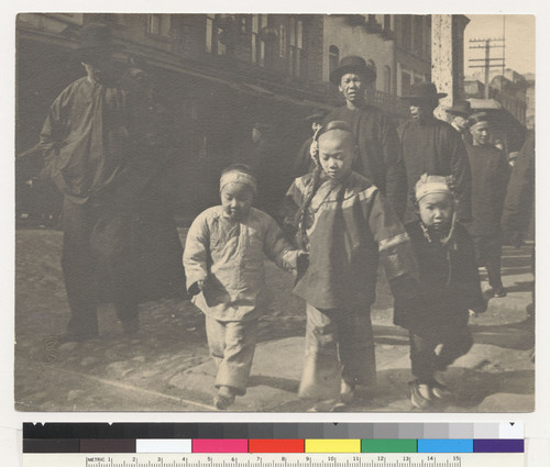 [children crossing street]