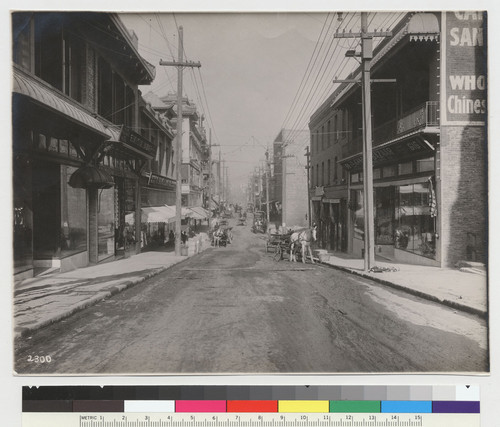 [street scene with horses and buggies]