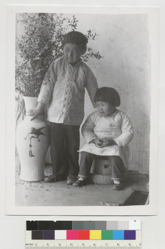 [portrait of Chinese boy and girl]