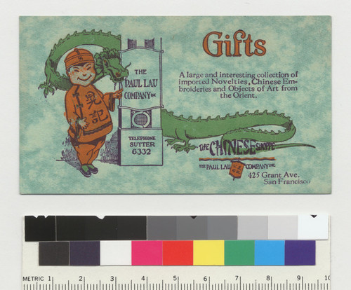 Paul Lau Company, Inc. business card