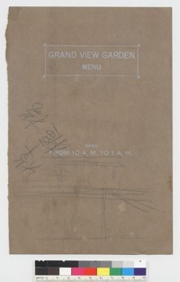 Grand View Garden Restaurant menu