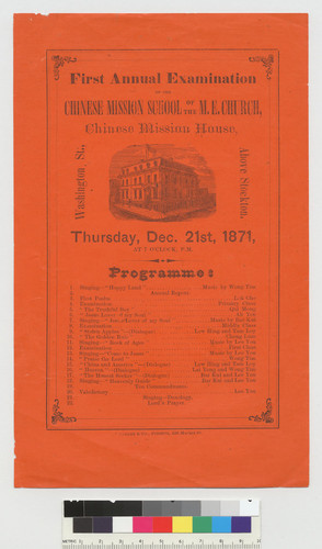 Programme: First Annual Examination