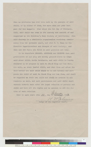 Decree of adoption: 2